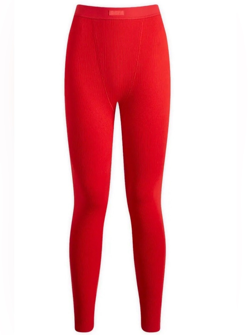 SKIMS Cotton Rib Leggings Cranberry XS NWT High Waisted